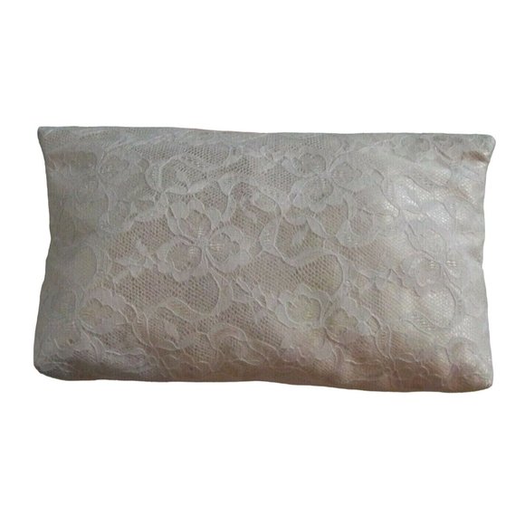 Peacocks Vintage Dyed to Match Peach Lace Chain Purse bag wedding evening clutch - Picture 5 of 6